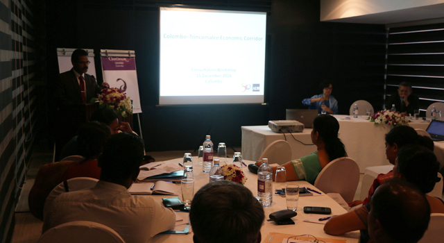Workshop on the Colombo Trincomalee Economic Corridor organized by the Asian Development Bank