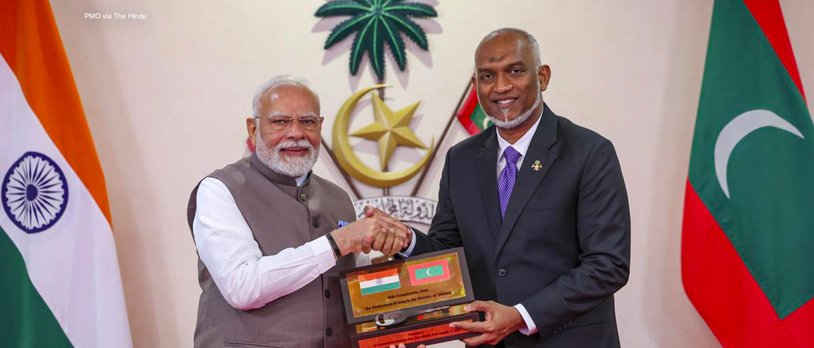 India, Maldives Leaders Meet in Male, Launch Free Trade Talks