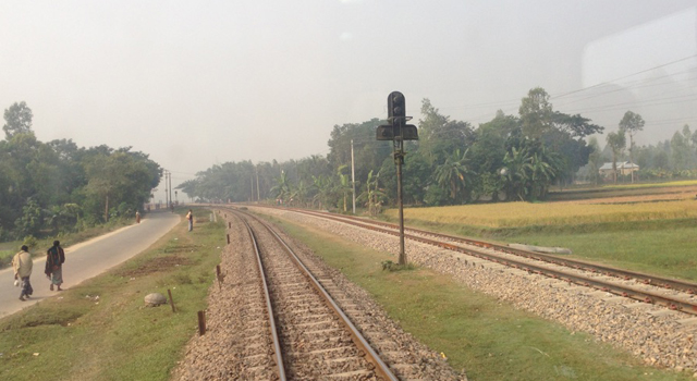 Taken near the Bhairab Bazar, with tracks constructed through the RSIP on the right